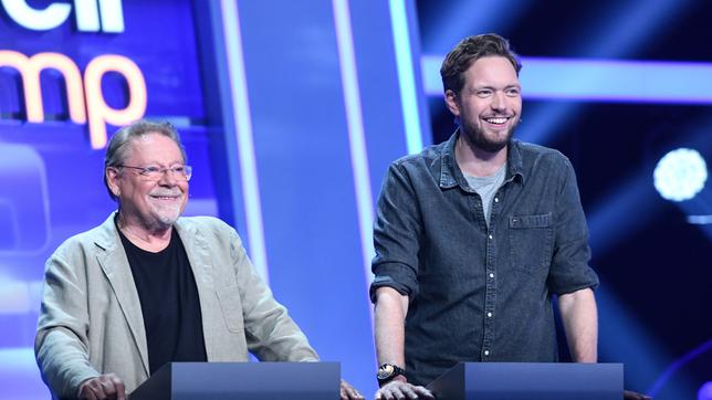 Die Kandidaten des Teams "Fröhlich": Jürgen von der Lippe und Bastian Bielendorfer.