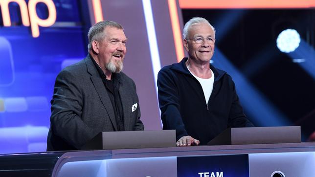 Die Kandidaten des Teams "Schauspieler": Dietmar Bär und Klaus J. Behrendt, beide Schauspieler.