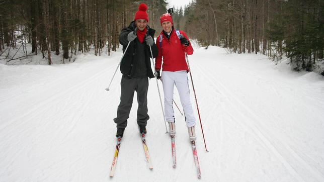 Checker Can Der Biathlon-Check: Checker Can mit Biathlon-Olympiasiegerin Kati Wilhelm