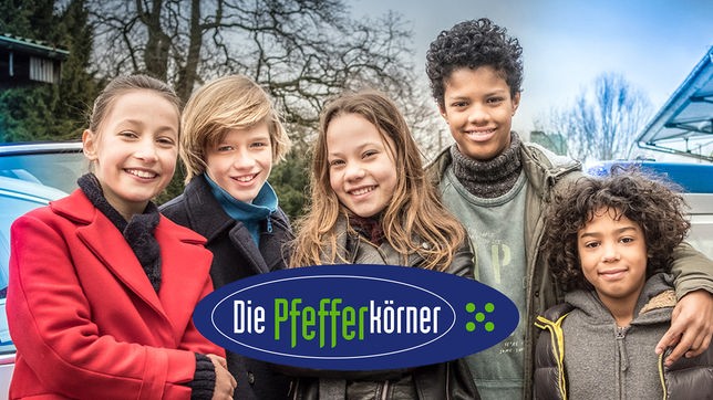 Emma, Sophie, Themba und Rasmus