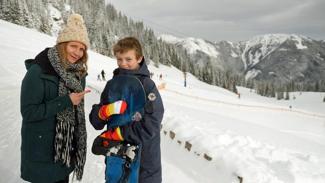 Jana und Moritz im Schnee