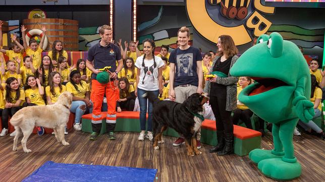 Bild: SWR/Sabine Stumpp Tigerenten Club Der Club zum Mitmachen 12.06.2016 Helfer auf vier Pfoten