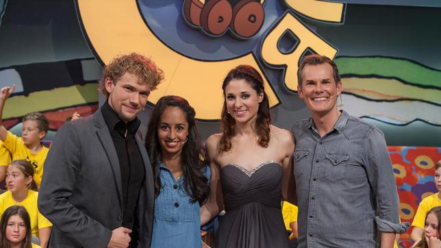 Bild: SWR/Sabine Stumpp Von links nach rechts: Thommy Ten, Muschda Sherzada, Amélie van Tass und Malte Arkona.