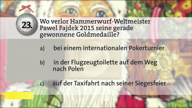 Adventsrätsel: Hammerwurf