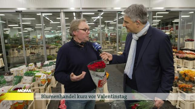 Rupert Wiederwald auf dem Blumengroßmarkt