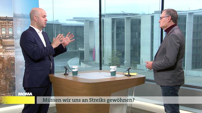 Prof. Marcel Fratzscher, Präsident des Deutschen Instituts für Wirtschaftsforschung, Michael Strempel, ARD Berlin