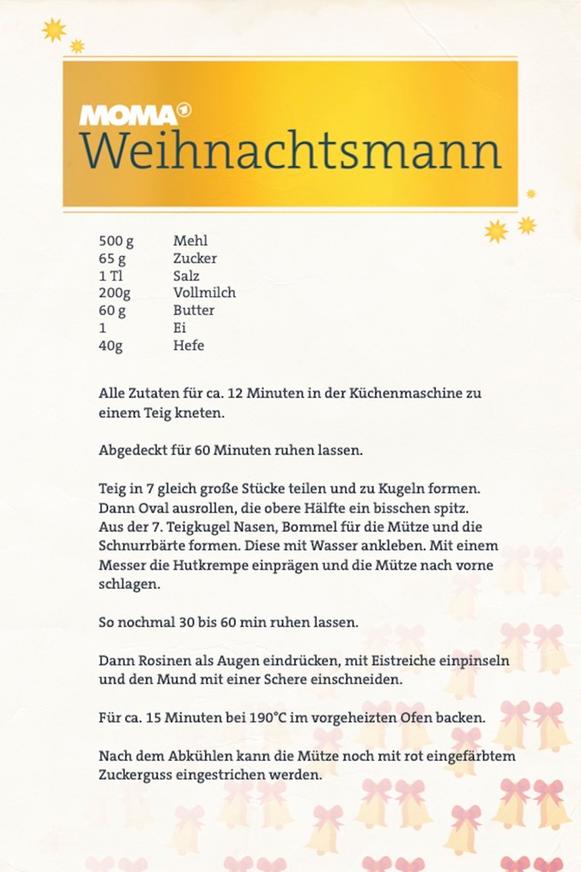 Rezept "Weihnachtsmann"