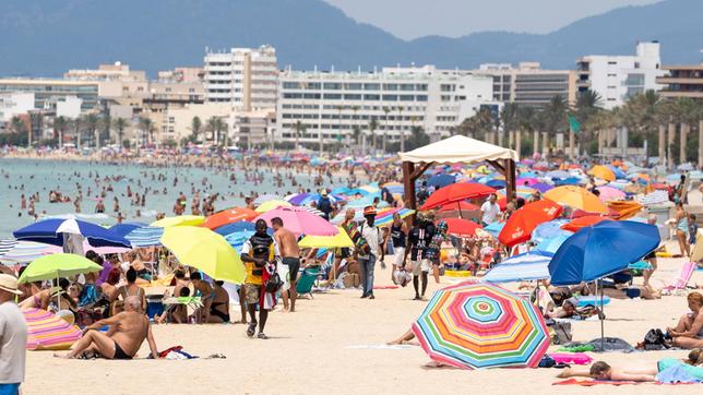 Strand an der Playa de Palma auf Mallorca