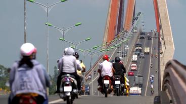 Brücke mit viel Verkehr