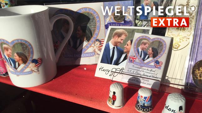 Bild: picture alliance / Christoph Meyer/dpa Andenken in einem Souvenirladen in Windsor