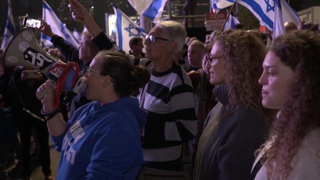 Eine Gruppe von Demonstranten