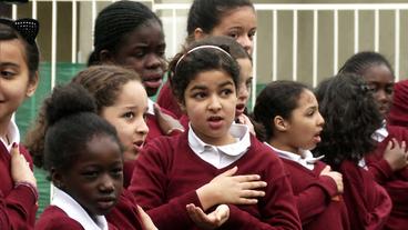 Jeden Morgen singen die Schüler die "Marseillaise".