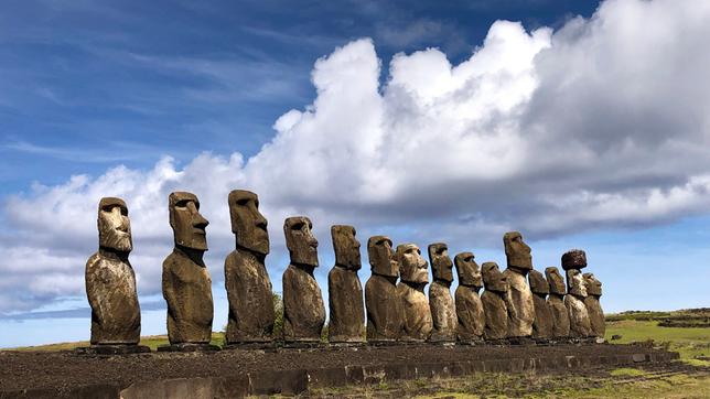 Moai-Statuen auf der Osterinsel