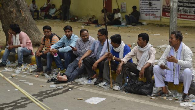 Die Dalits beim Protest für mehr Gleichberechtigung