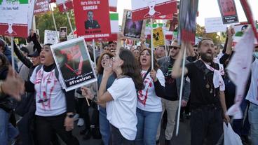 Demonstration von Exil-Iranern in Berlin 