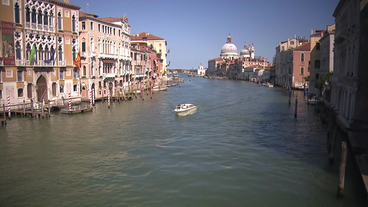 Boot auf dem Canal Grande 