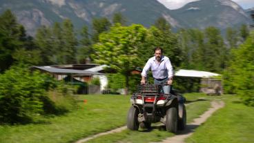 Jordan Sturdy auf Quad