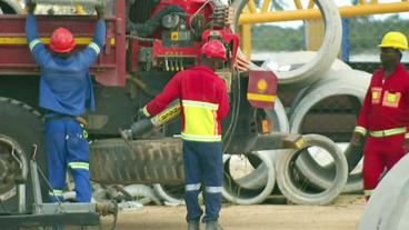 Arbeiter auf Baustelle