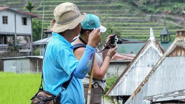 Fotografierende Touristen. 