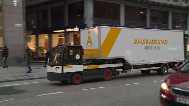 Elektro-LKW auf Strasse 