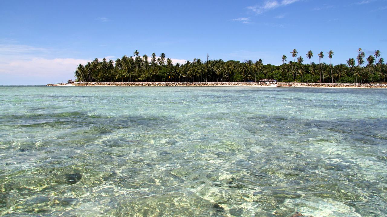 Gerade mal 20 Hektar groß: die Insel Mabul. Auf den ersten Blick ein Paradies ... 