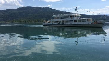 Weltweit Corona: Ausflugsdampfer auf dem Wörthersee – im Moment von Urlaubern eher noch spärlich gebucht