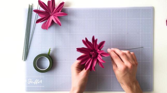 3D-Gerbera aus Papier
