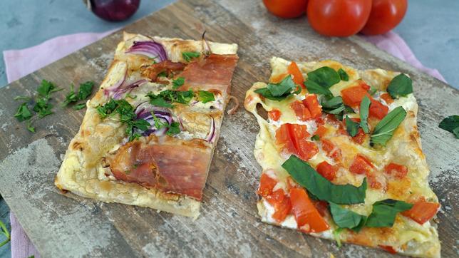 Zweierlei Flammkuchen