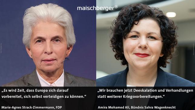 Marie-Agnes Strack-Zimmermann und Amira Mohamed Ali