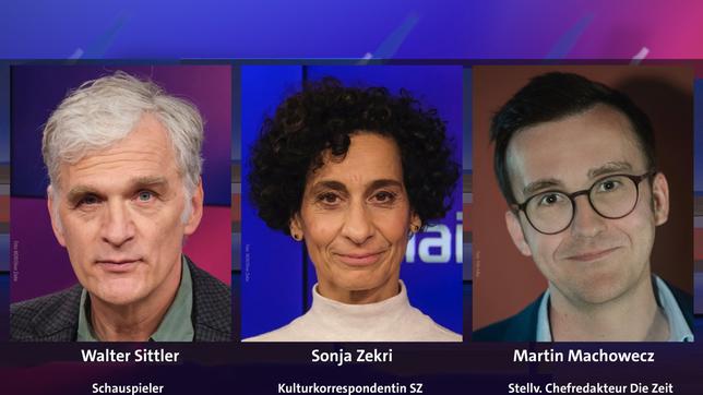 Walter Sittler, Sonja Zekri und Martin Machowecz (v.l.n.r.)