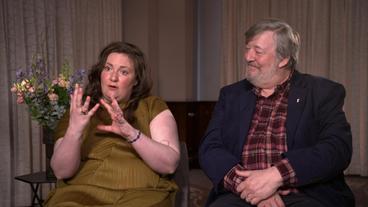 Lena Dunham und Stephen Fry bei der Berlinale