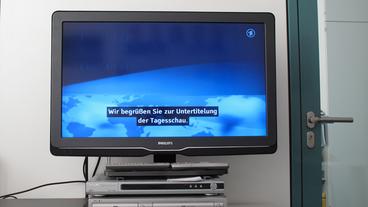 Untertitel bei der "tagesschau"