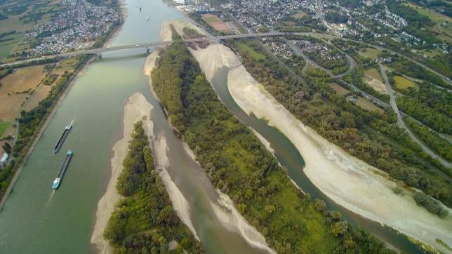 Der Rhein von oben.