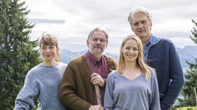 Marie Lorenz (Catherine Bode), Lorenz Huber (Max Herbrechter), Lisa Huber (Theresa Scholze) und Sebastian Leitner (Walter Sittler).