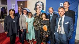 Zum Schluss ein Gruppenfoto: Claudia Simionescu, Christian Popp, Volker Herres, Lena Urzendowsky, Thomas Schmauser, Hannelore Elsner, Ulrich Wilhelm, Robert Stadlober und Alexander Adolph.