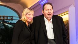 Ottfried Fischer und Renate Bairich im Münchner Gloria-Palast.