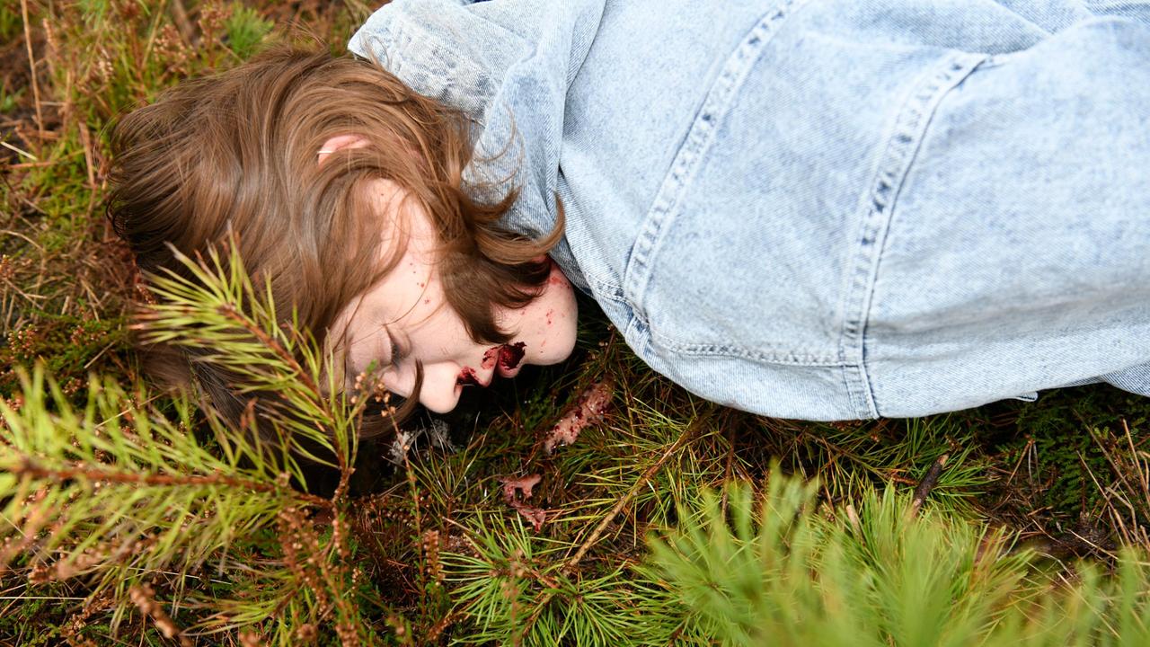 Tatortfoto von der Leiche Jessica Mannfeld (Johanna Polley)