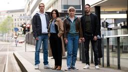 Das Team aus Saarbrücken: Adam Schürk, Esther Baumann, Brigitte Urhausen und Leo Hölzer