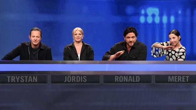 Die Schauspieler und Schauspielerinnen aus "Babylon-Berlin" sind heute Kandidat:innen bei "Gefragt-Gejagt": Trystan Pütter, Jördis Triebel, Ronald Zehrfeld und Meret Becker.