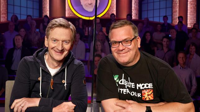 Rateteam-Kapitän Elton und der Komiker und Schauspieler Michael Kessler bilden ein Rateteam.