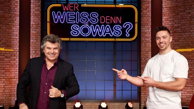 Treten bei "Wer weiß denn sowas?" als Kandidaten gegeneinander an: Der Sänger und Moderator Andy Borg und der Sänger Ramon Roselly.