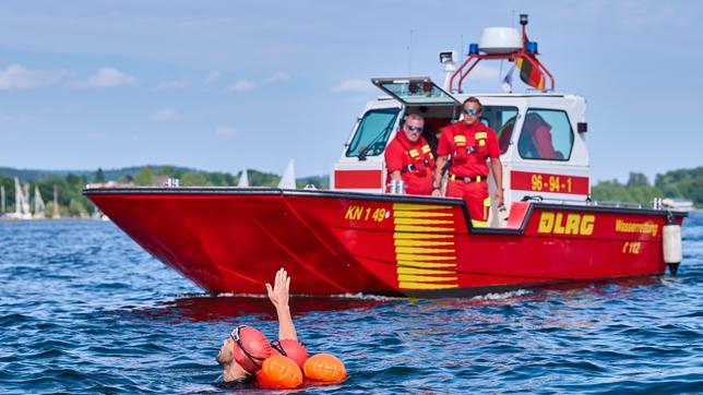 Schwimmwettkampf über den Bodensee