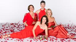 Die Rote-Rosen-Heldinnen (v.l.n.r.) Charlotte (Annett Kruschke), Sydney (Cheryl Shepard, im HG), die Heldin der aktuellen Staffel Helen (Patricia Schäfer, im VG) und Nora (Anne Moll).