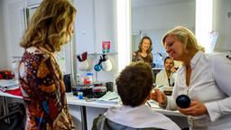 Sturm der Liebe Casterin Silke Klug-Bader Mit Florian Stadler in der Maske