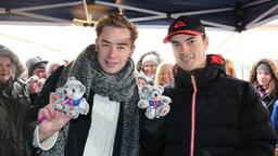 Sturm der Liebe Weihnachtsmarkt 2015 München Sendlinger Tor: Niklas Löffler und Michael N. Kuehl