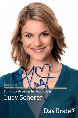 Autogrammkarte von Lucy Scherer