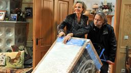 Sturm der Liebe Folge 2160 06.02.2015: Natascha und Michael transportieren einen Spülmaschine