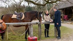 Selina (Katja Rosin) versichert Christoph (Dieter Bach), künftig mehr Abstand zu Lars zu halten.