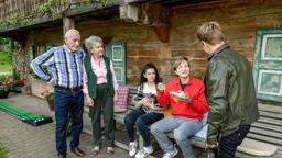 Während Shirin (Merve Çakır), Gerry (Johannes Huth), Max (Stefan Hartmann) und Alfons (Sepp Schauer) den Schrecken verdauen, findet Hildegard (Antje Hagen), dass die gefährliche Straße endlich einen Zebrastreifen braucht.